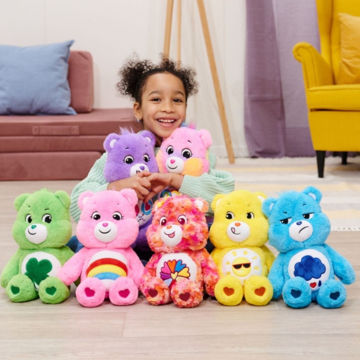 Care bears fortunorso peluche 35 cm – orsetto del cuore portafortuna - CARE BEARS