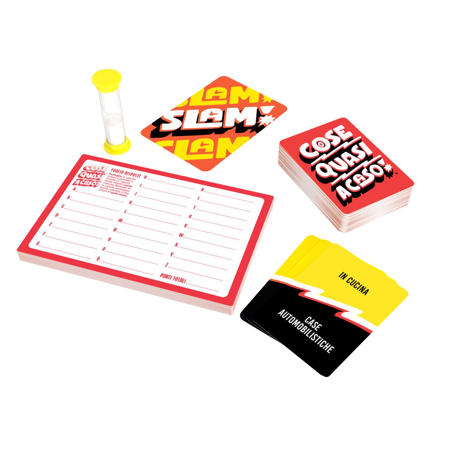 Cose quasi a caso - dai 10 anni -  party game divertente e originale - gioco di società per famiglia ed amici che premia il più veloce - 