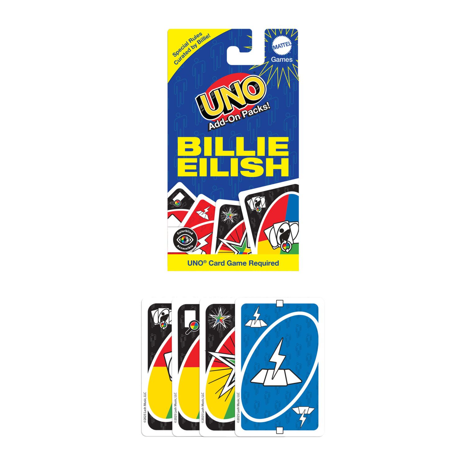 Mattel games - uno add-on packs singolo assortito, 16 carte speciali da utilizzare con il gioco uno, a tema cambia giro, impila, scambia o velocità - UNO