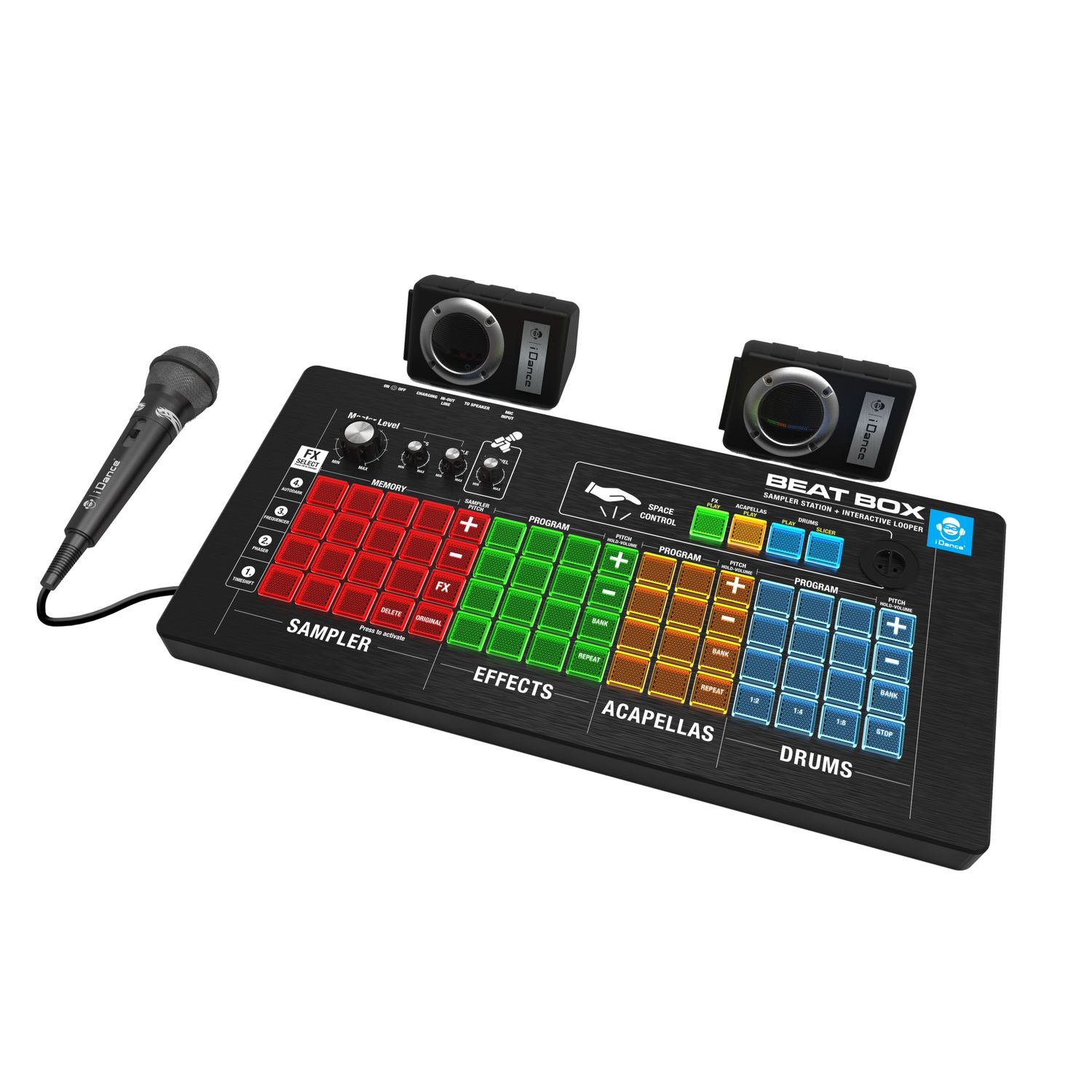 Music beatbox station – 64 tasti e 15 sampler con microfono - MUSIC STAR