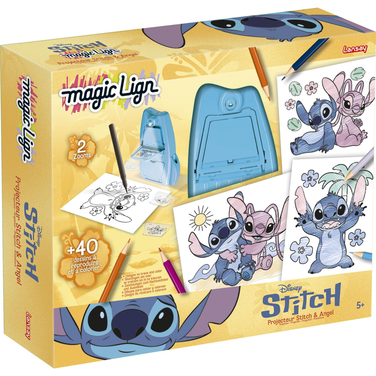 Proiettore per disegnare stitch e angel magic lign - Disney Stitch