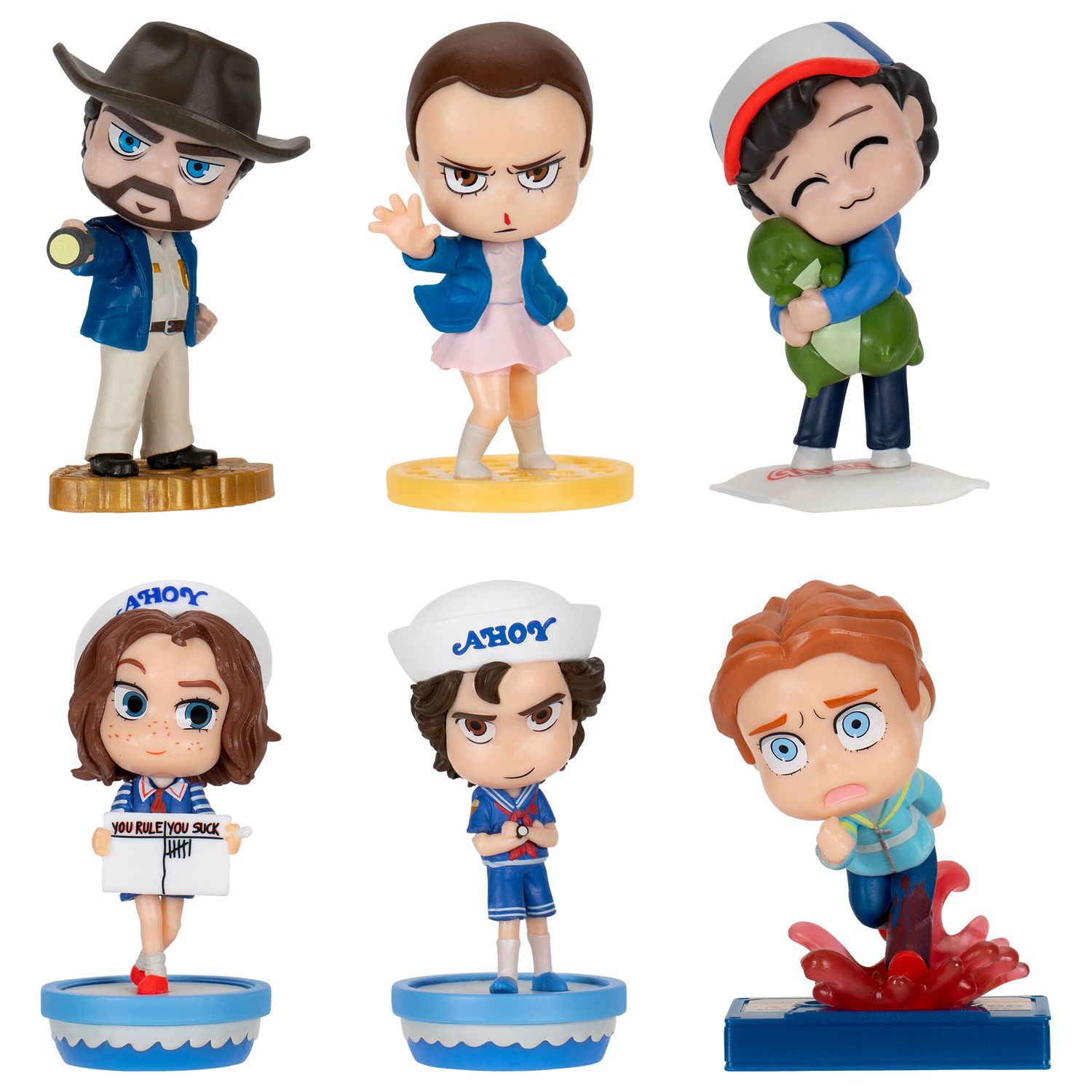 Stranger things personaggi  protagonisti della serie netflix in versione "chibi" da 5 cm - assortito - Stranger Things