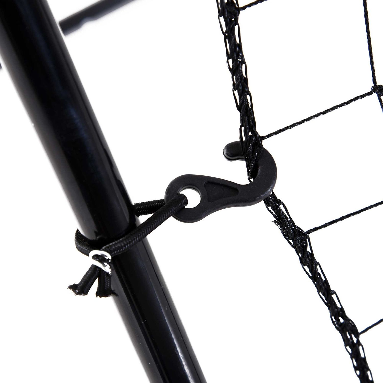 Rebounder per calcio e baseball pieghevole con zona di precisione, in pe e metallo, 123x90x174 cm, nero - 