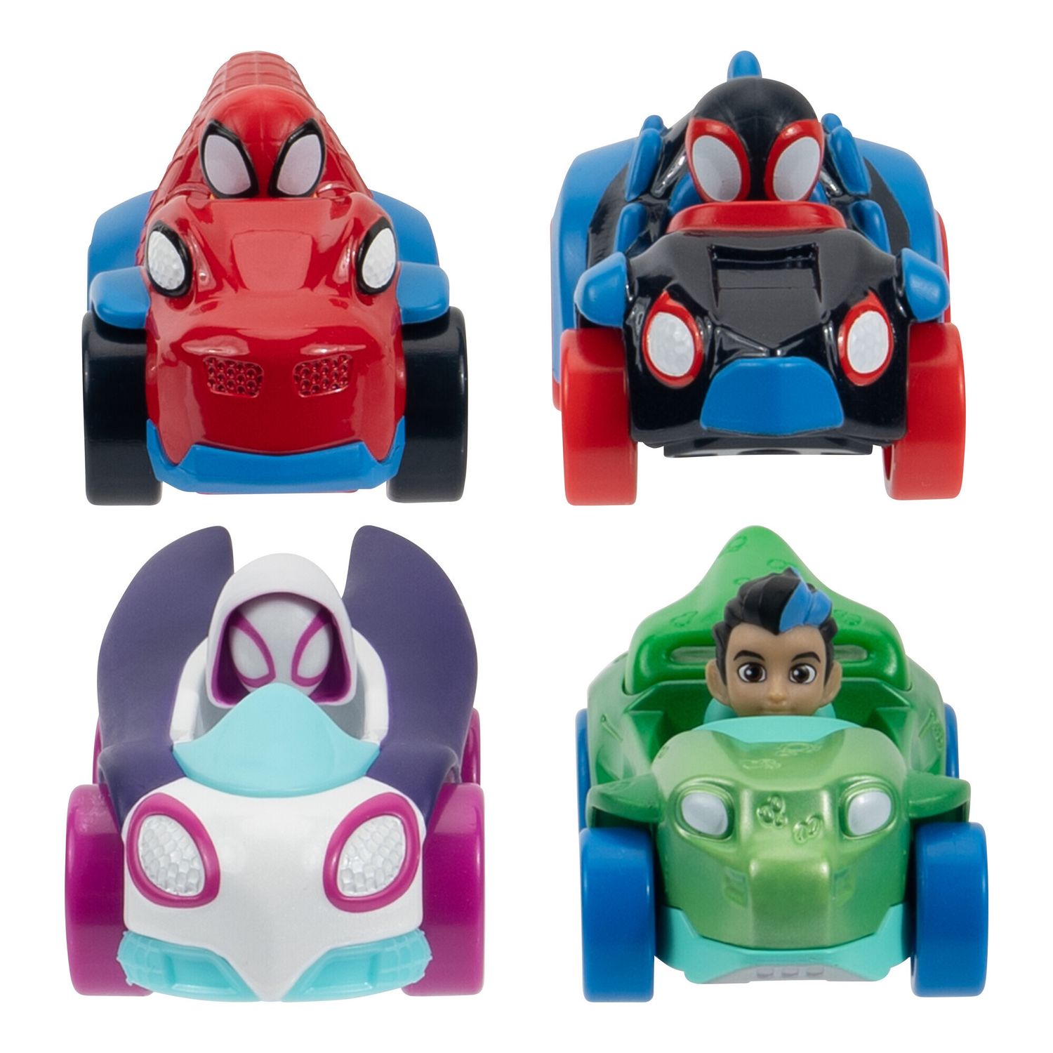 Confezione 4 veicoli dino die-cast metal spidey – marvel - SPIDEY, MARVEL