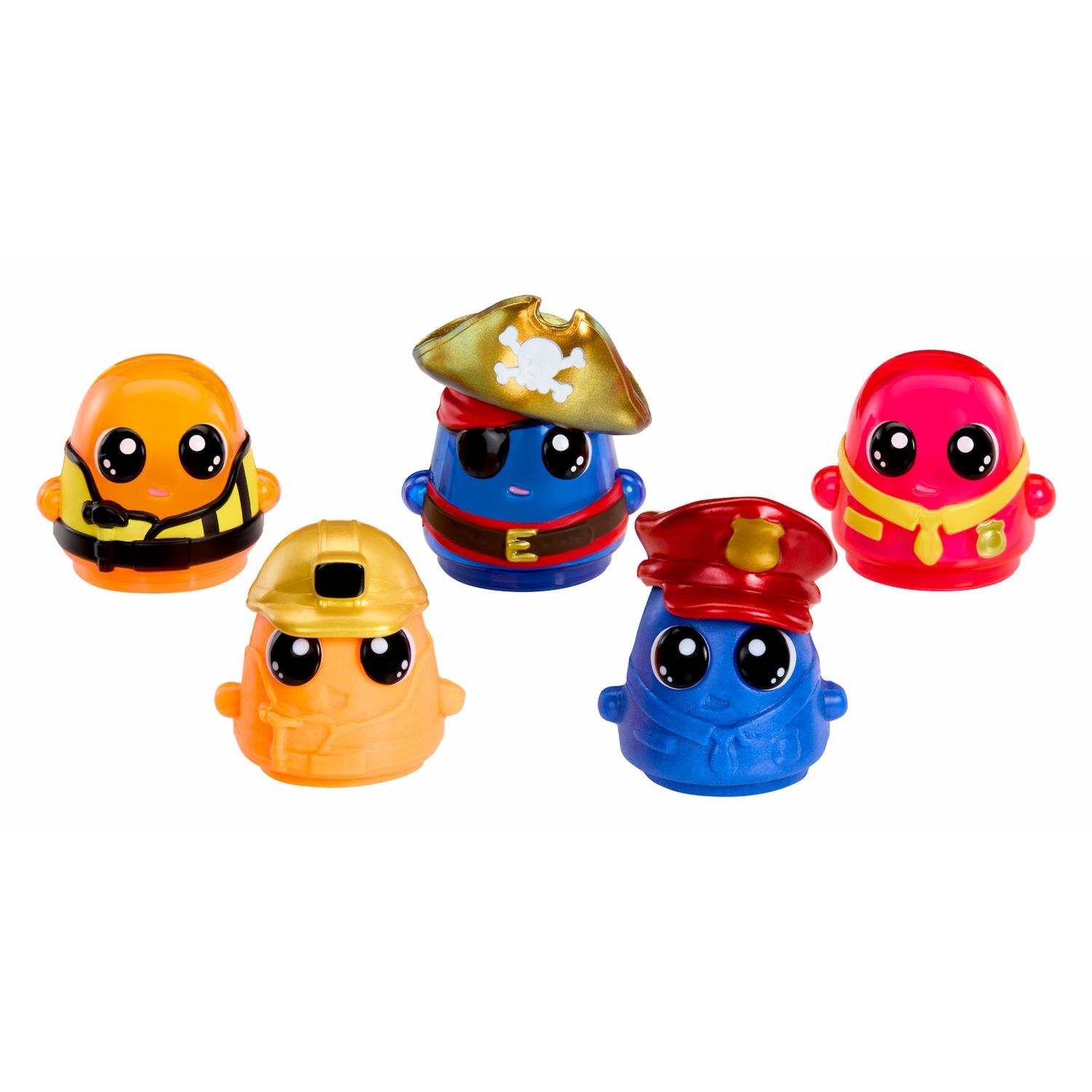 Dohkins hero pack characters (builder, pirate, fire chief) - l'impasto non si asciuga mai, senza glutine, per collezionisti e bambini. età 3+ - DOHKINS