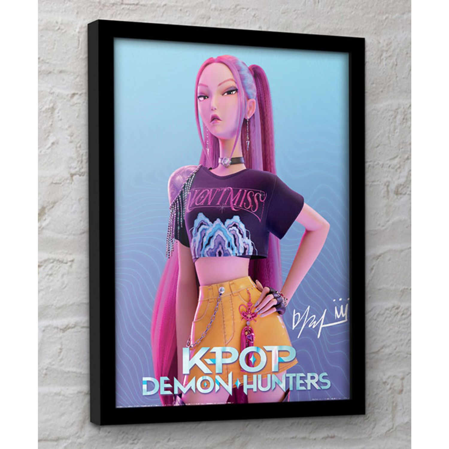 Quadro kpop demon hunters mira – stampa originale - K-POP DEMON HUNTERS
