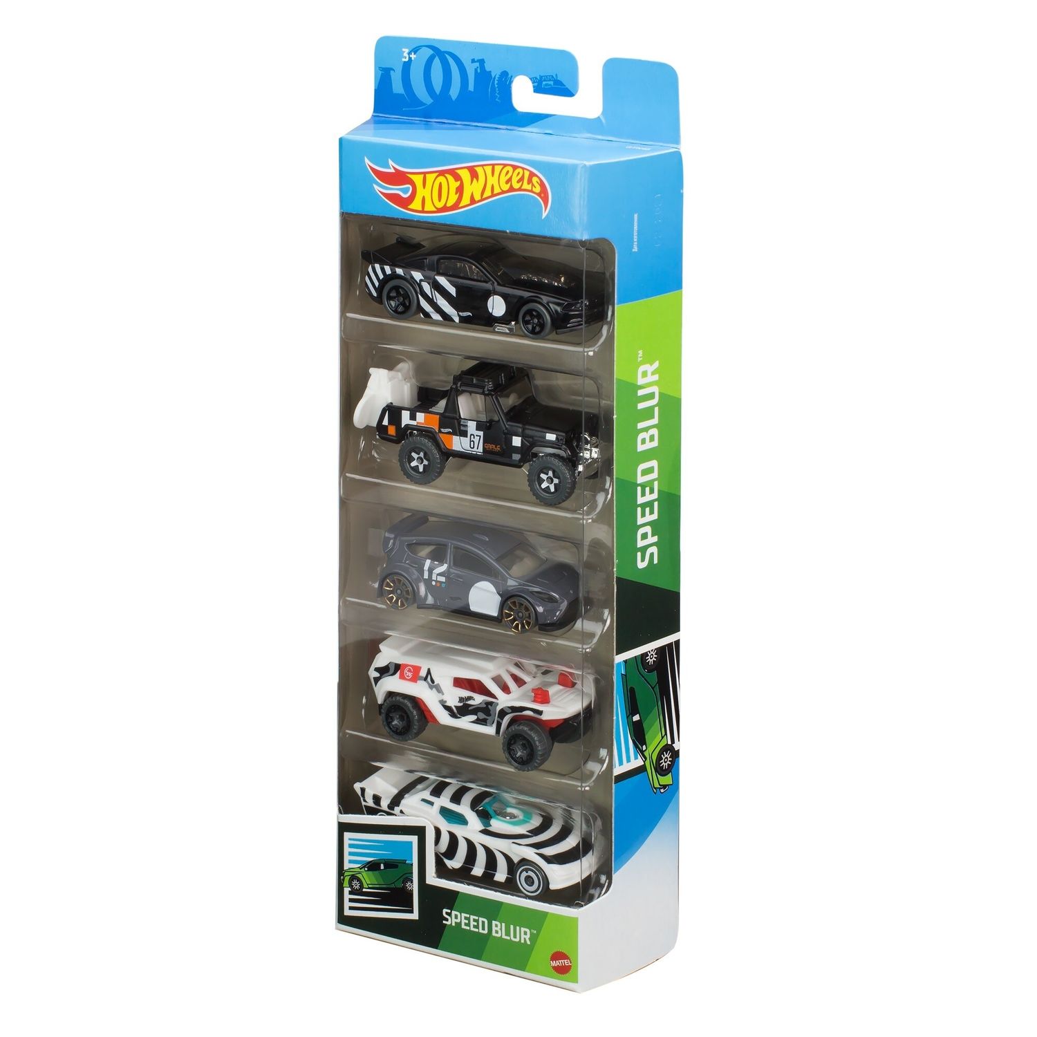 Hot wheels- confezione da 5 macchinine in scala 1:64, veicoli assortiti, 3+anni - Hot Wheels