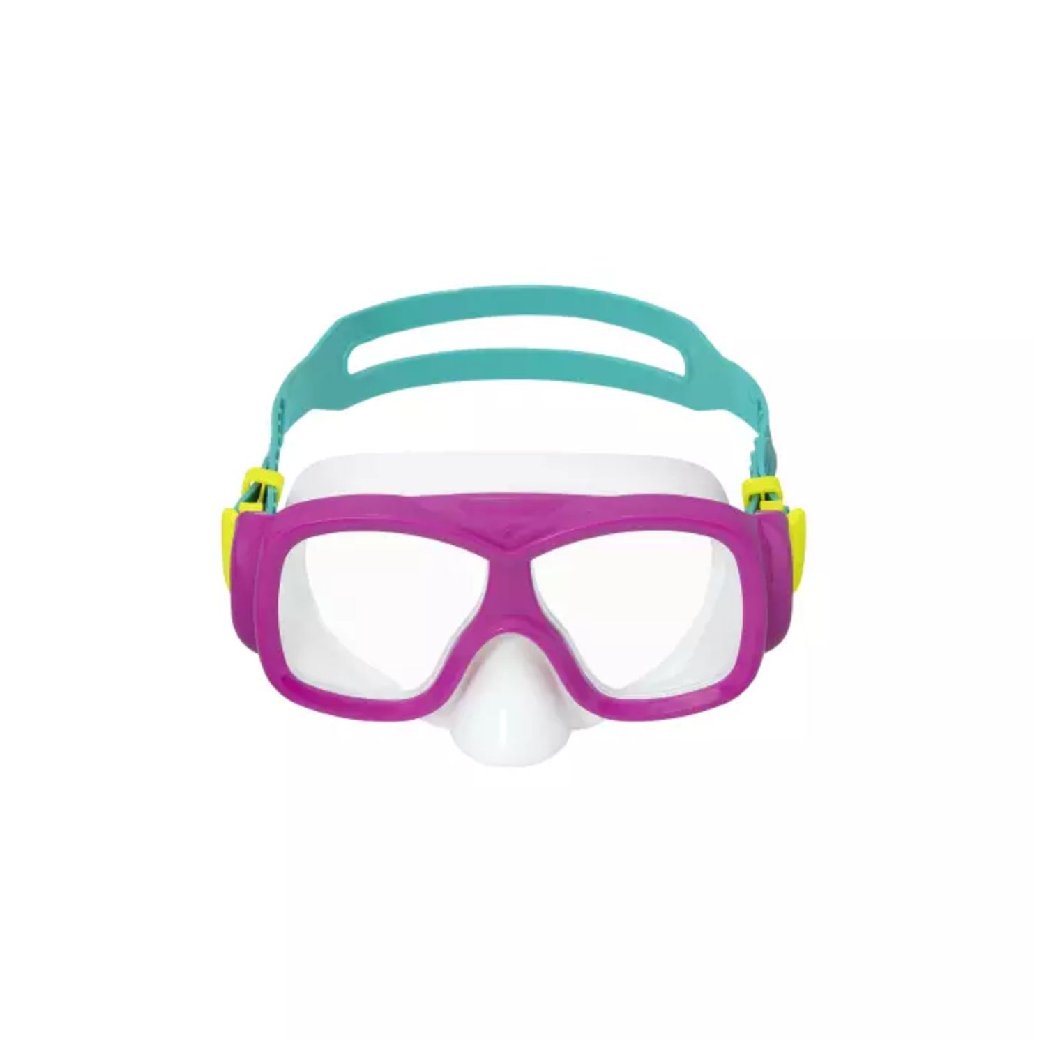 Maschera aquanaut, 7-14 anni, 3 colori assortiti,  in silicone con lenti in policarbonato protezione uv - Bestway