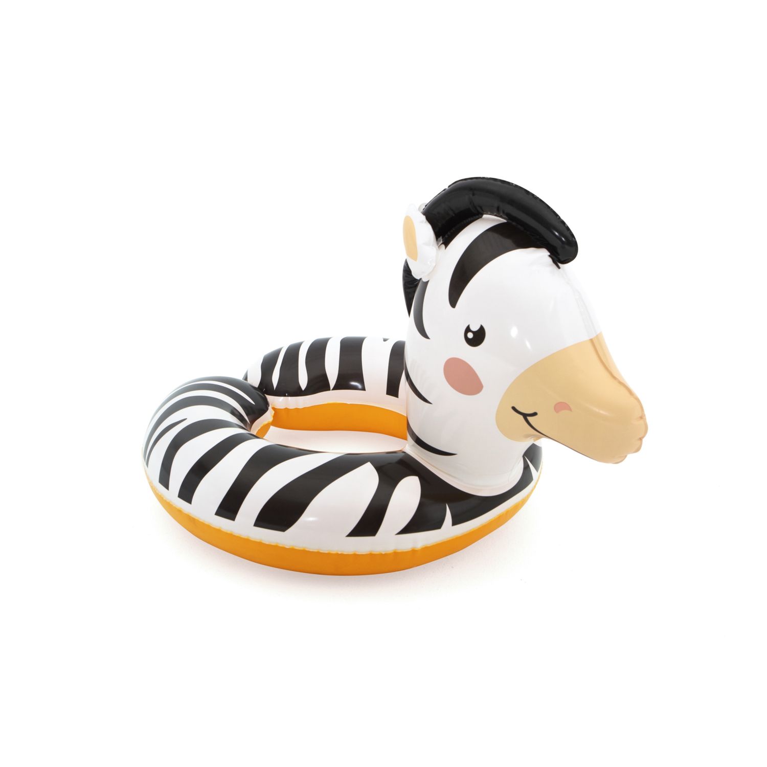 Salvagente con testa animali buffi safari, 3-6 anni, 3 personaggi assortiti: zebra (cm. 57x51), tucano (cm. 57x51), scimmia (cm. 45x51) - Bestway