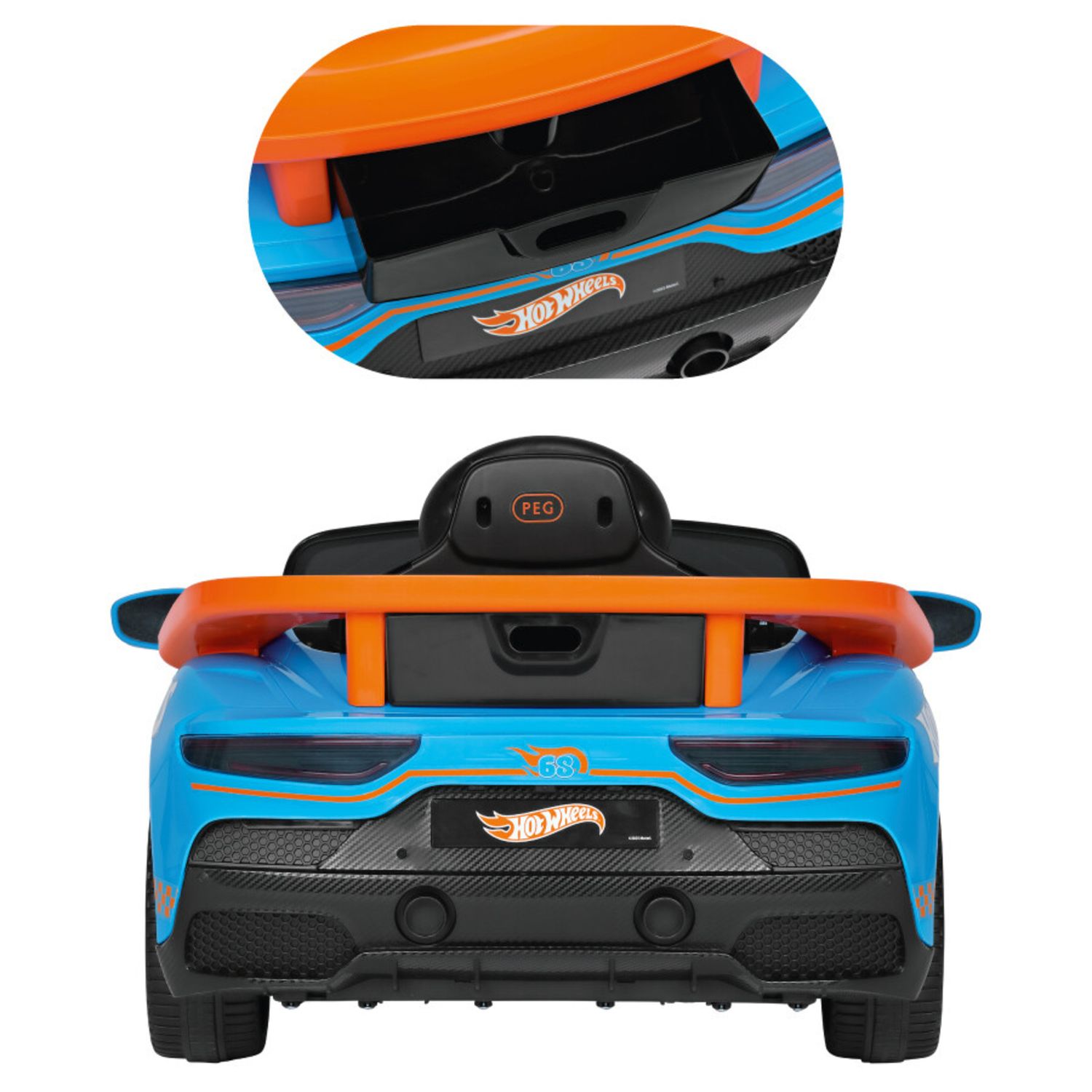 Macchina hot wheels radiocomandata auto elettrica 12v con radiocomando e luci led - Hot Wheels, Peg Perego