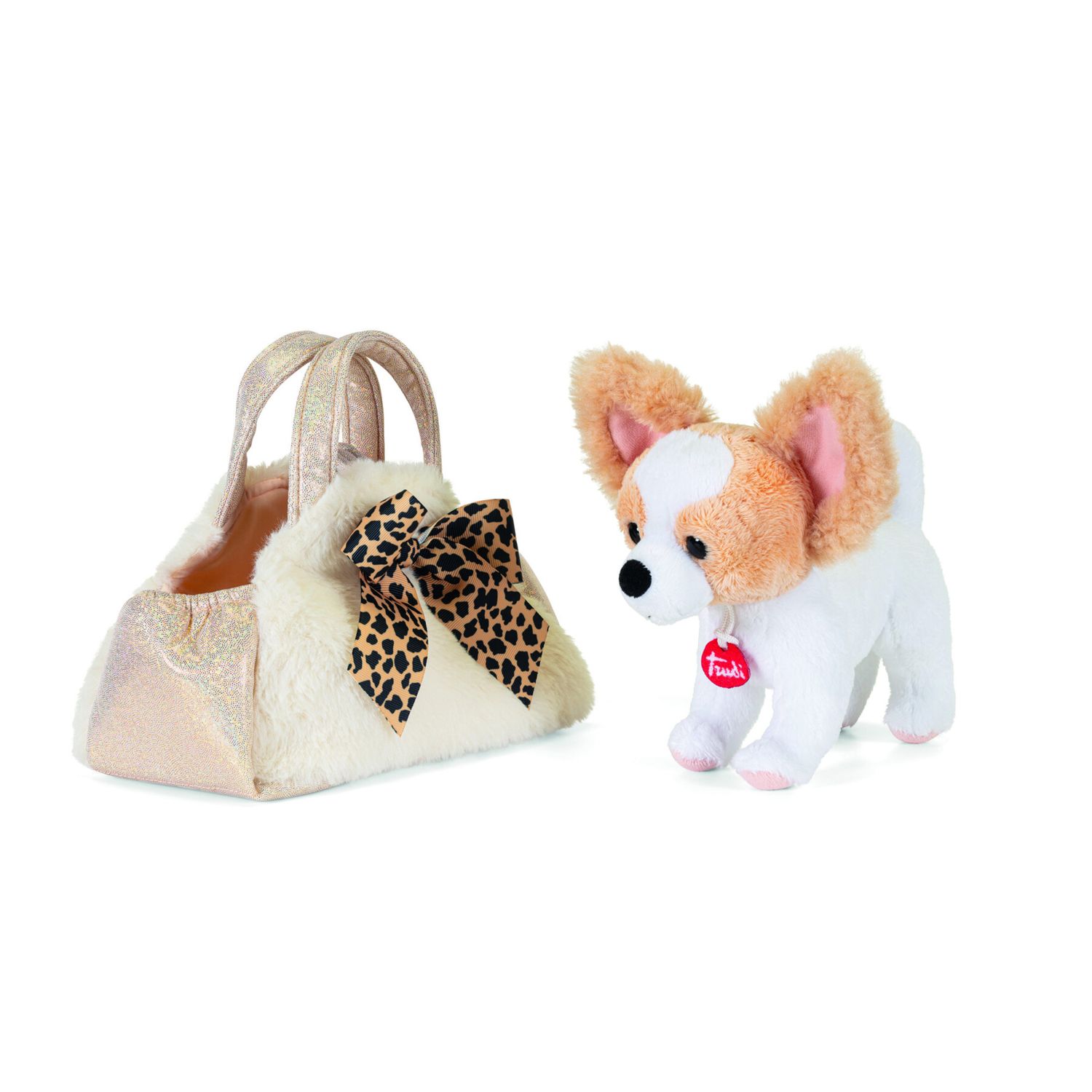 Peluche cane in borsa animalier – fashion bag - Trudi