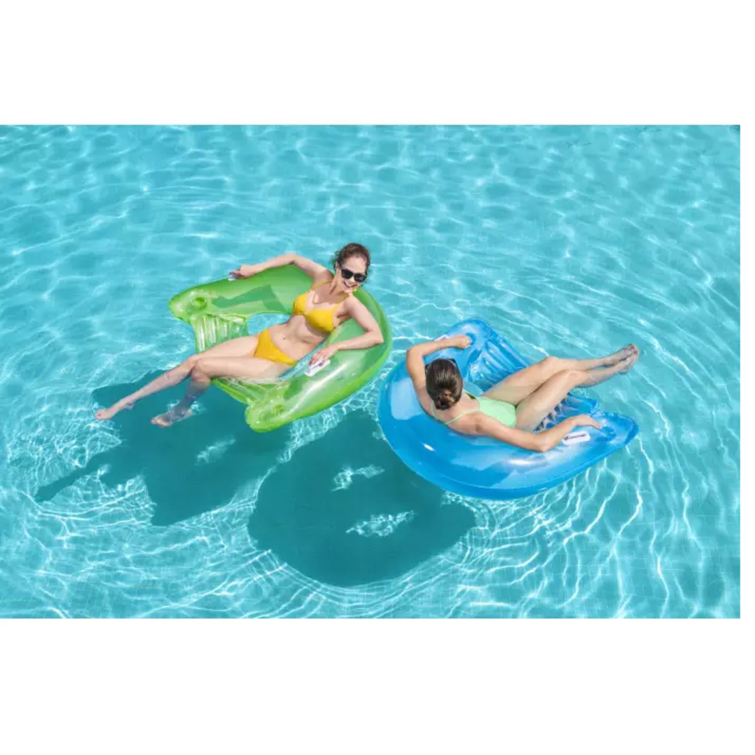 Poltrona sit'n ease, cm. 152x99, due colori assortiti con maniglie e portabicchieri - Bestway