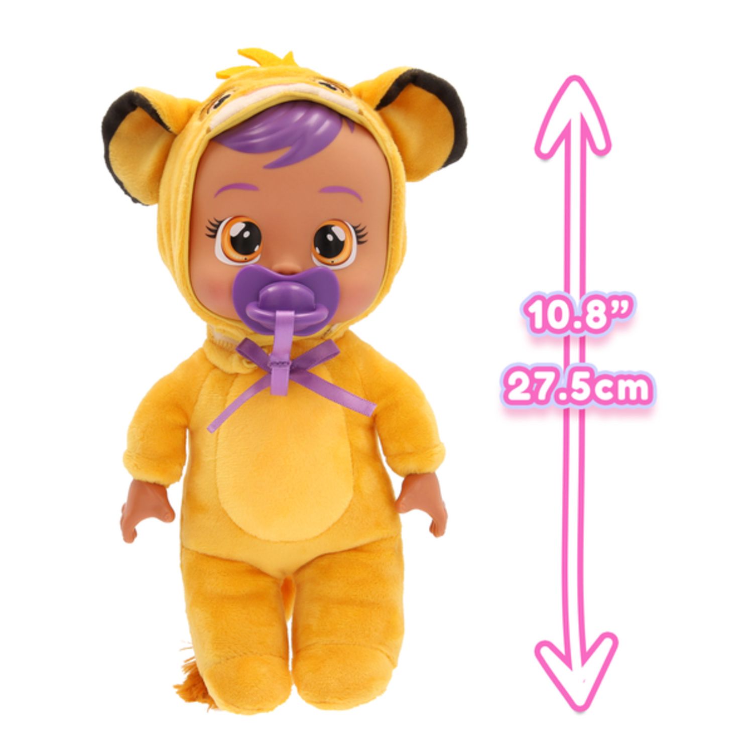 Cry babies tiny cuddles disney w2 - bambole peluche disney da collezionare, 6 diversi personaggi - assortita - CRY BABIES
