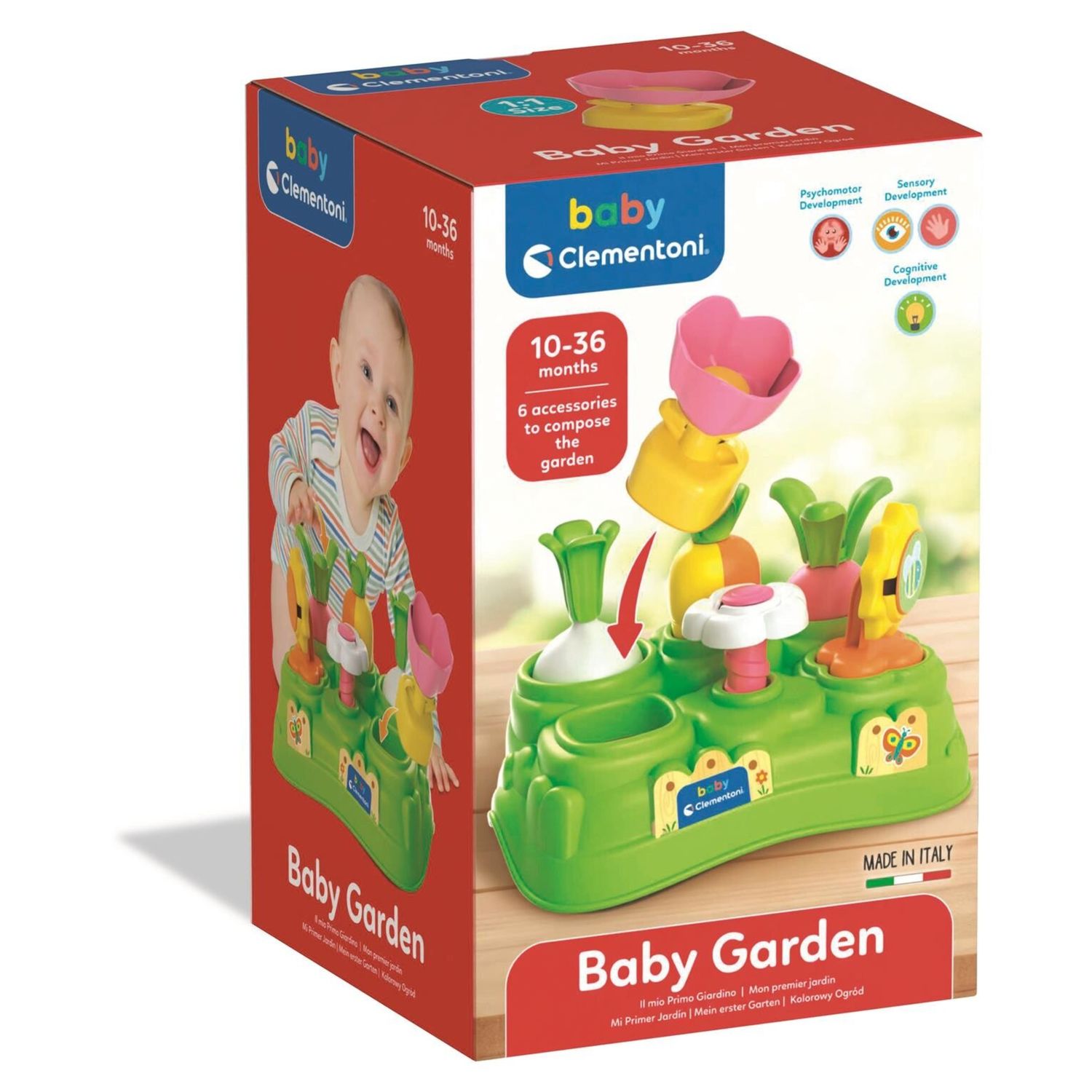 Baby clementoni - baby garden, gioco prima infanzia 10 - 36 mesi, made in italy - BABY CLEMENTONI, CLEMENTONI