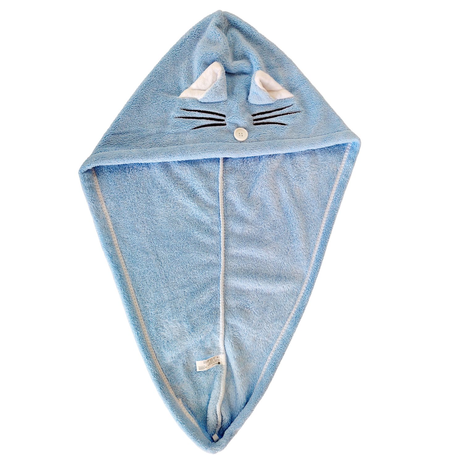 Turbante bambini – microfibra assorbente con bottone,  assortito in 2 colori - IBS