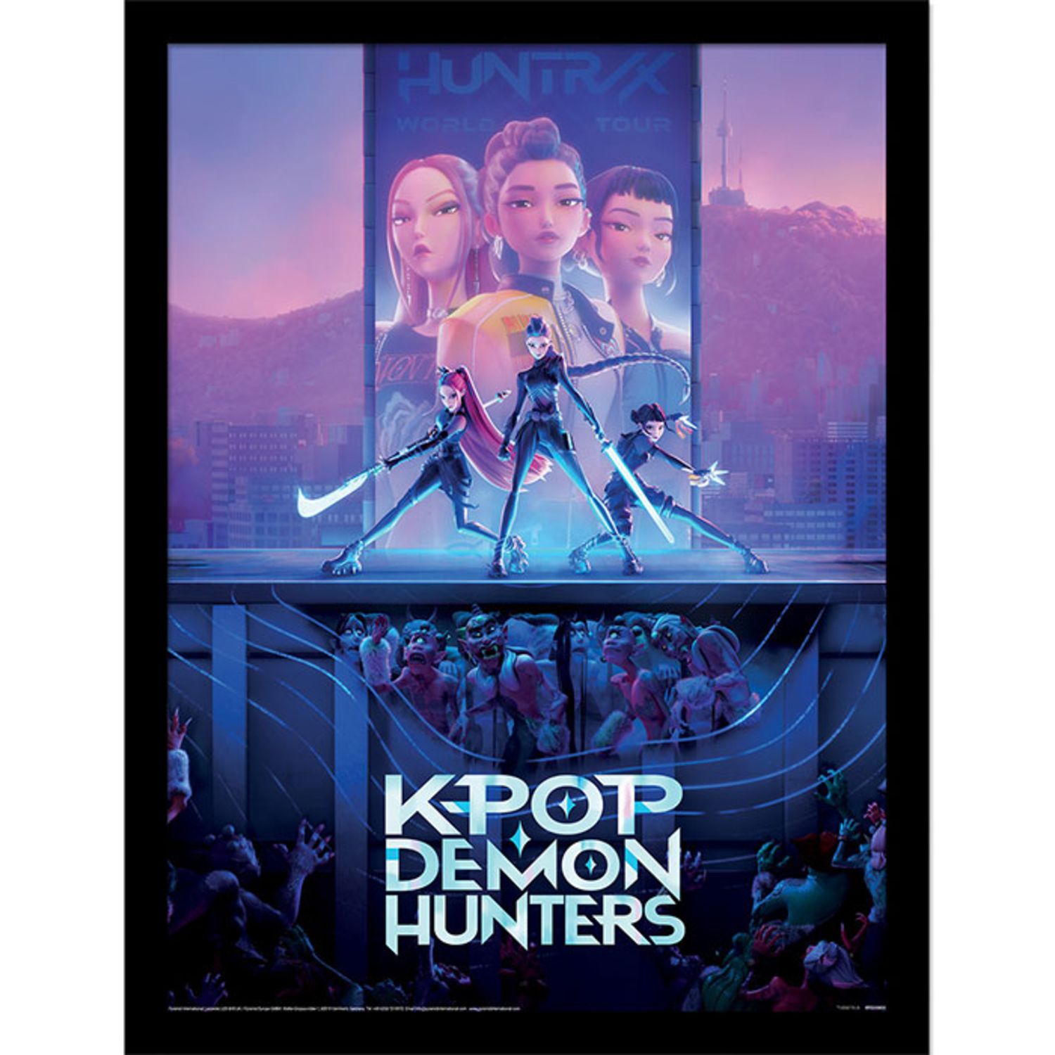 Quadro kpop demon hunters art – poster artistico - K-POP DEMON HUNTERS