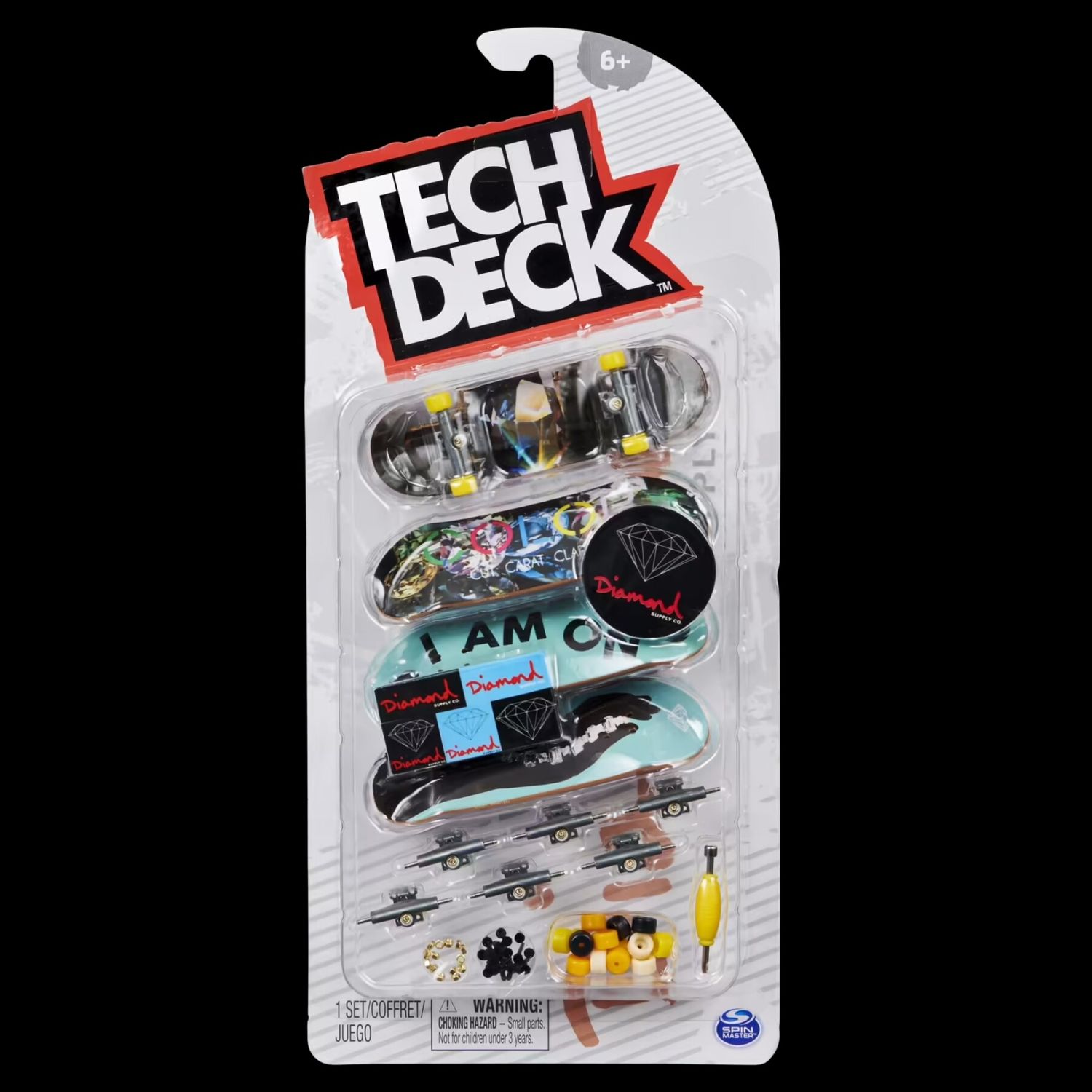 TECH DECK Confezione da 4 mini skate, Assortiti e originali - Toys