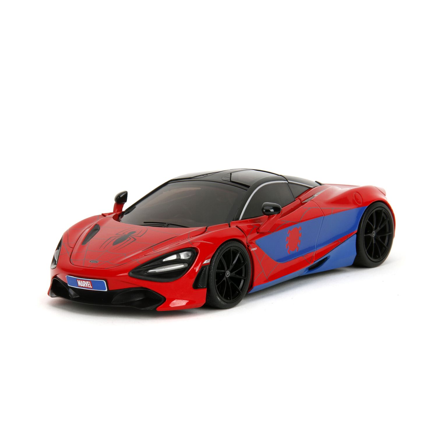 Jada toys marvel auto mclaren 720s, 19 cm, con personaggio spider-man (5 cm) incluso - INVINCIBLE HEROES, MARVEL, Spiderman