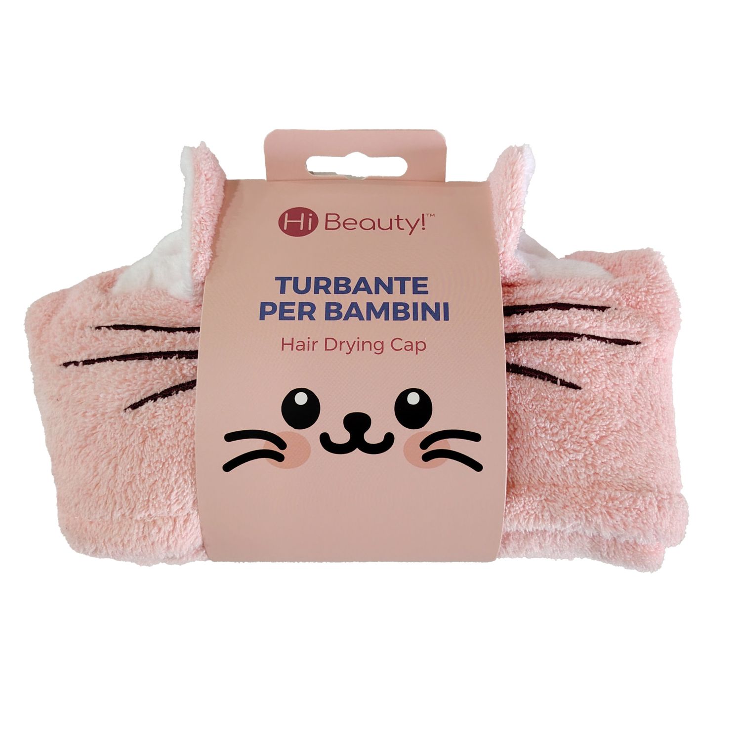 Turbante bambini – microfibra assorbente con bottone,  assortito in 2 colori - IBS