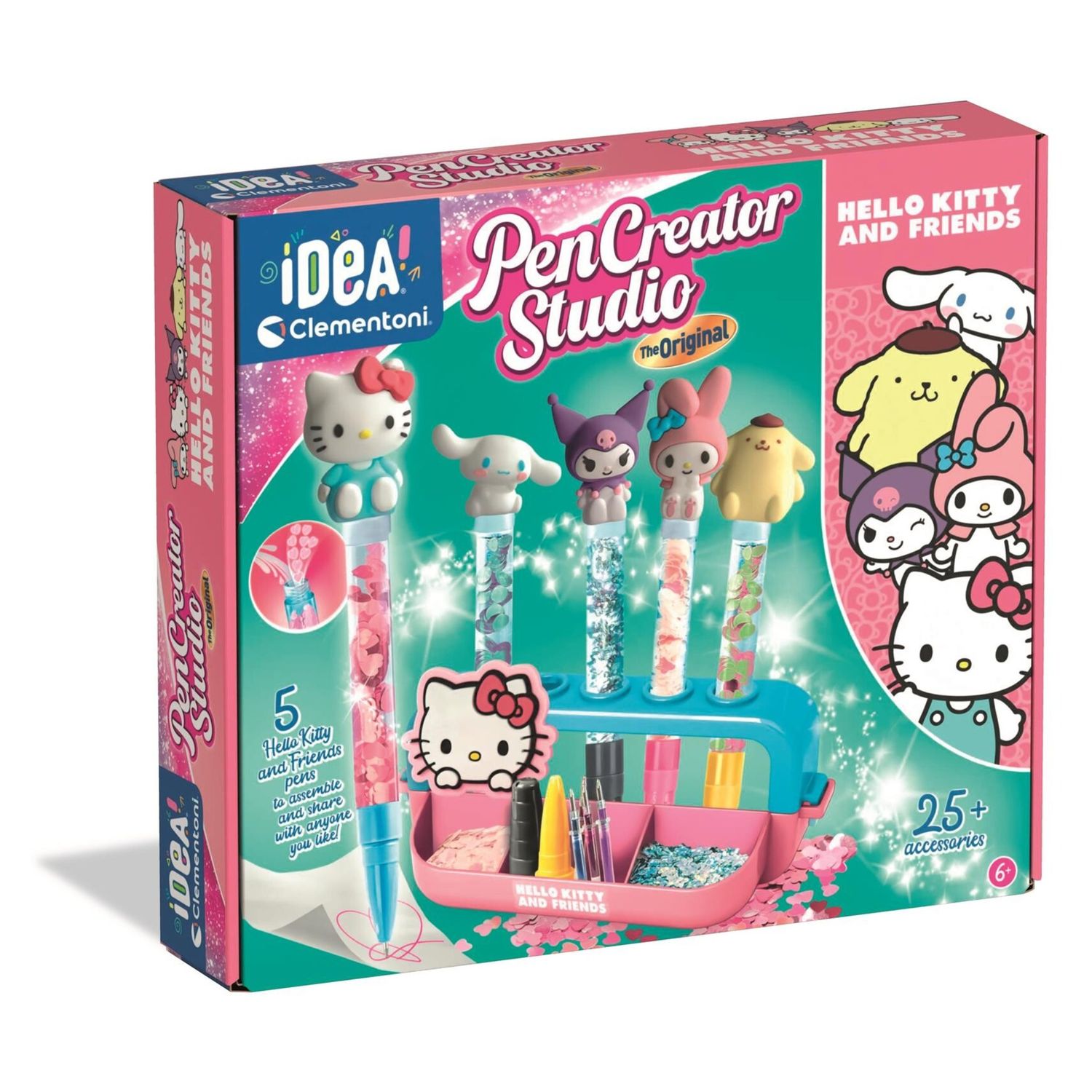 Idea clementoni - hello kitty and friends pen creator studio, laboratorio delle penne - CLEMENTONI, Hello Kitty