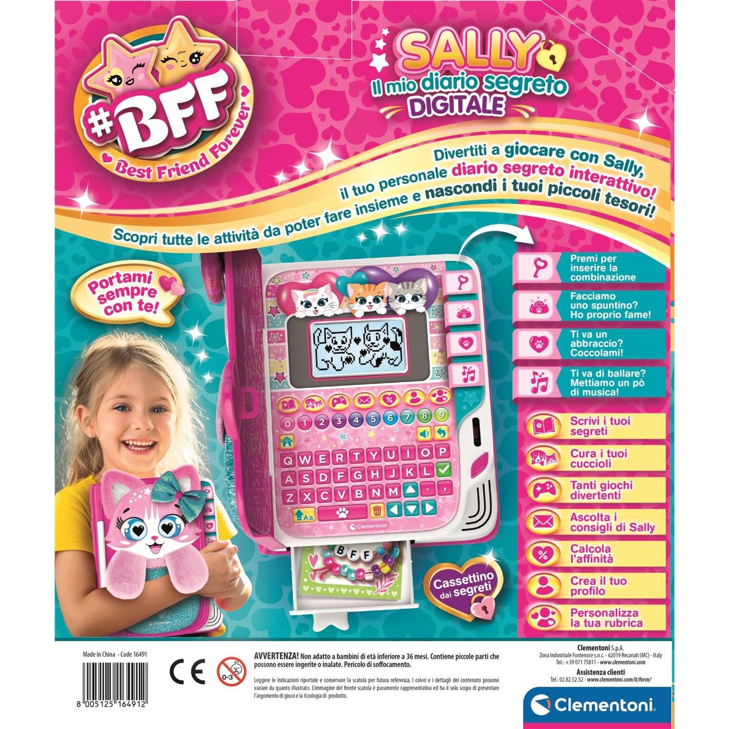 Clementoni bff - sally il mio diario segreto digitale - CLEMENTONI