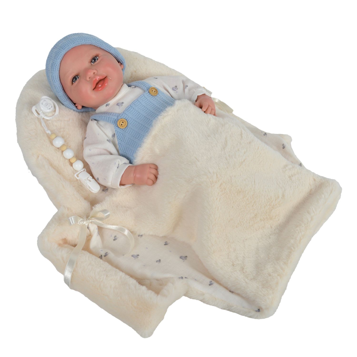 Bambola reborn azzurro 45 cm - love bebé - LOVE BEBÈ