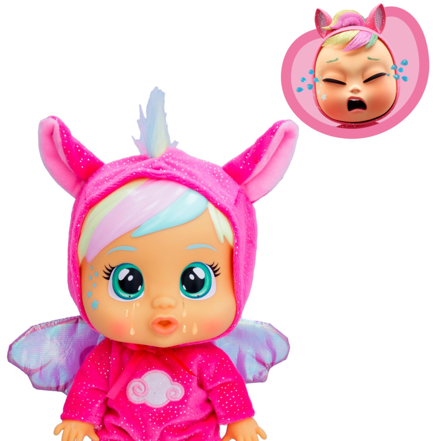 Cry babies loving care dreamy, jenna e hannah, bambola singola assortita con 3 accessori ciascuna, piangono lacrime vere - CRY BABIES
