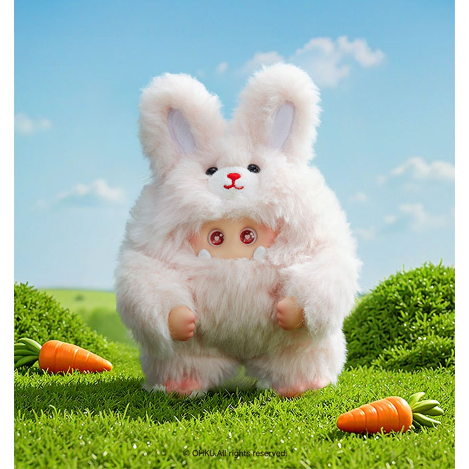 Giggle monster furry forest series 2 – peluche portachiavi 14cm assortiti - 