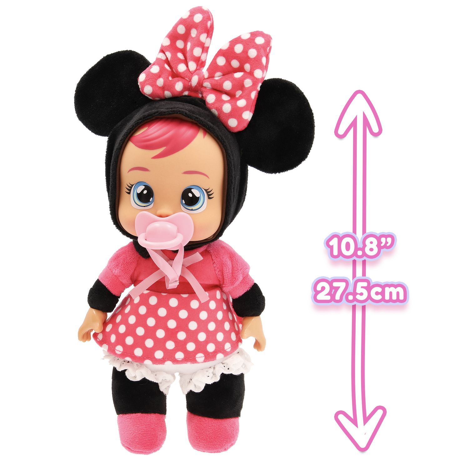 Cry babies tiny cuddles disney w2 - bambole peluche disney da collezionare, 6 diversi personaggi - assortita - CRY BABIES