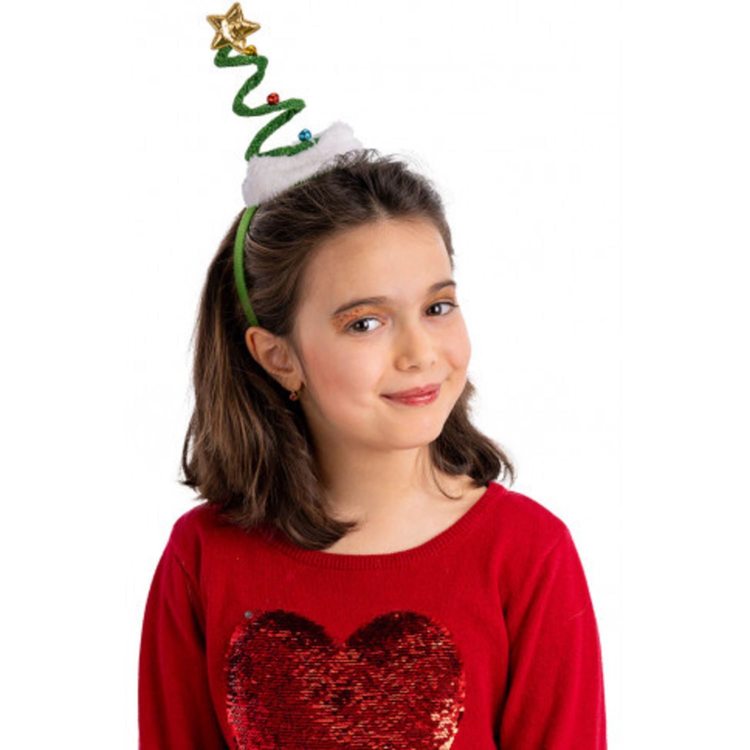 Cerchietto albero di natale verde a spirale - CARNIVAL TOYS