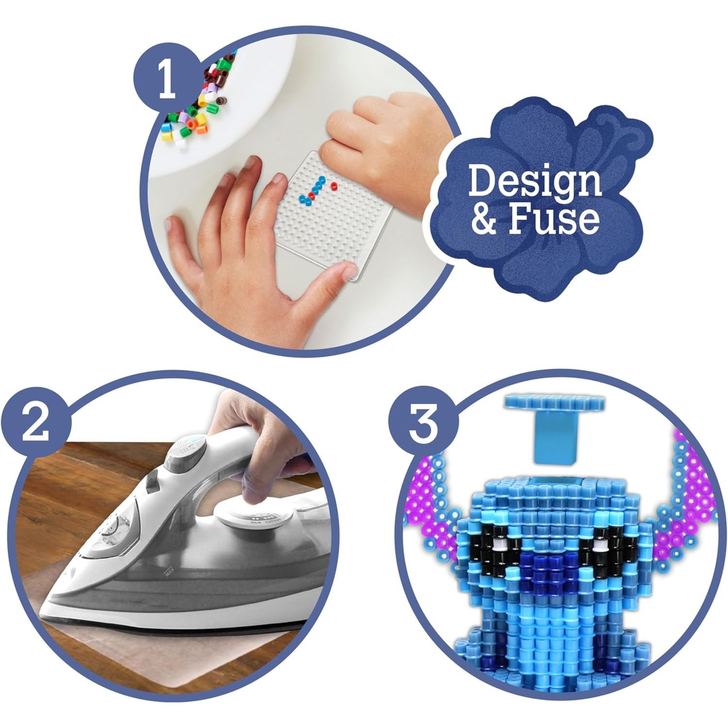 Set creativo pixel beads stitch 2500 perline – disney - Disney Stitch