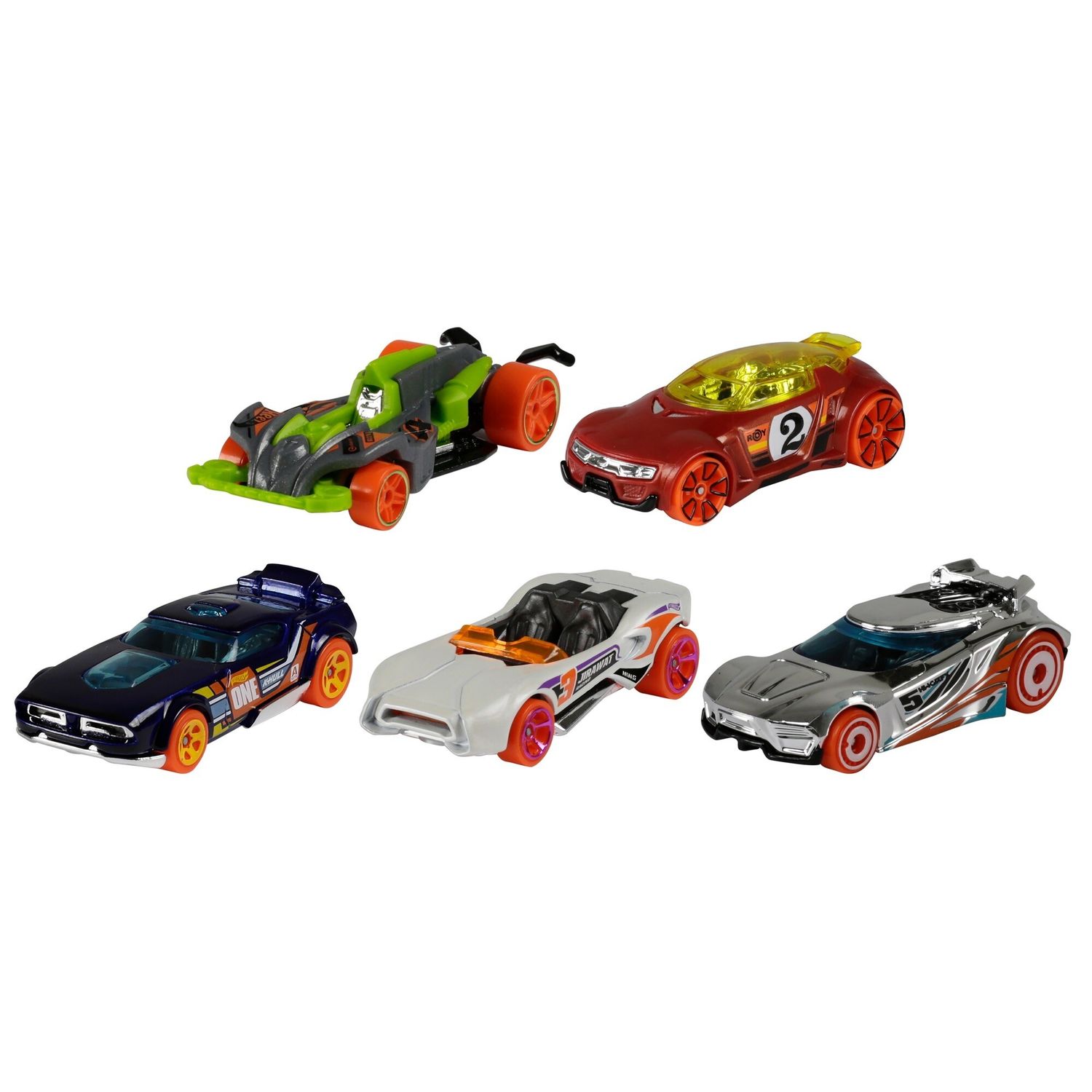 Hot wheels- confezione da 5 macchinine in scala 1:64, veicoli assortiti, 3+anni - Hot Wheels