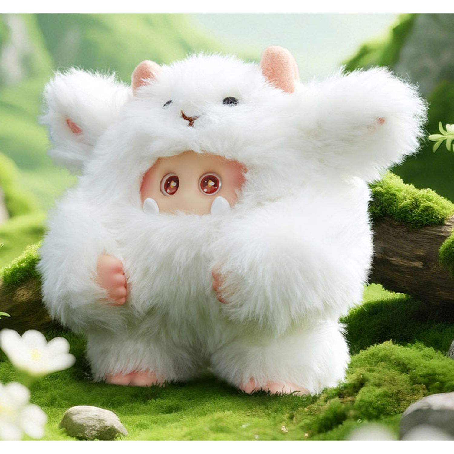 Giggle monster furry forest series 2 – peluche portachiavi 14cm assortiti - 