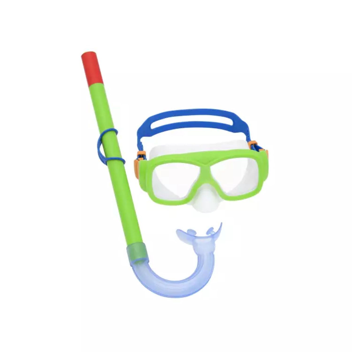 Set  snorkeling freestyle, 7-14 anni, 2 colori assortiti, protezione uv, lenti in policarbonato - Bestway