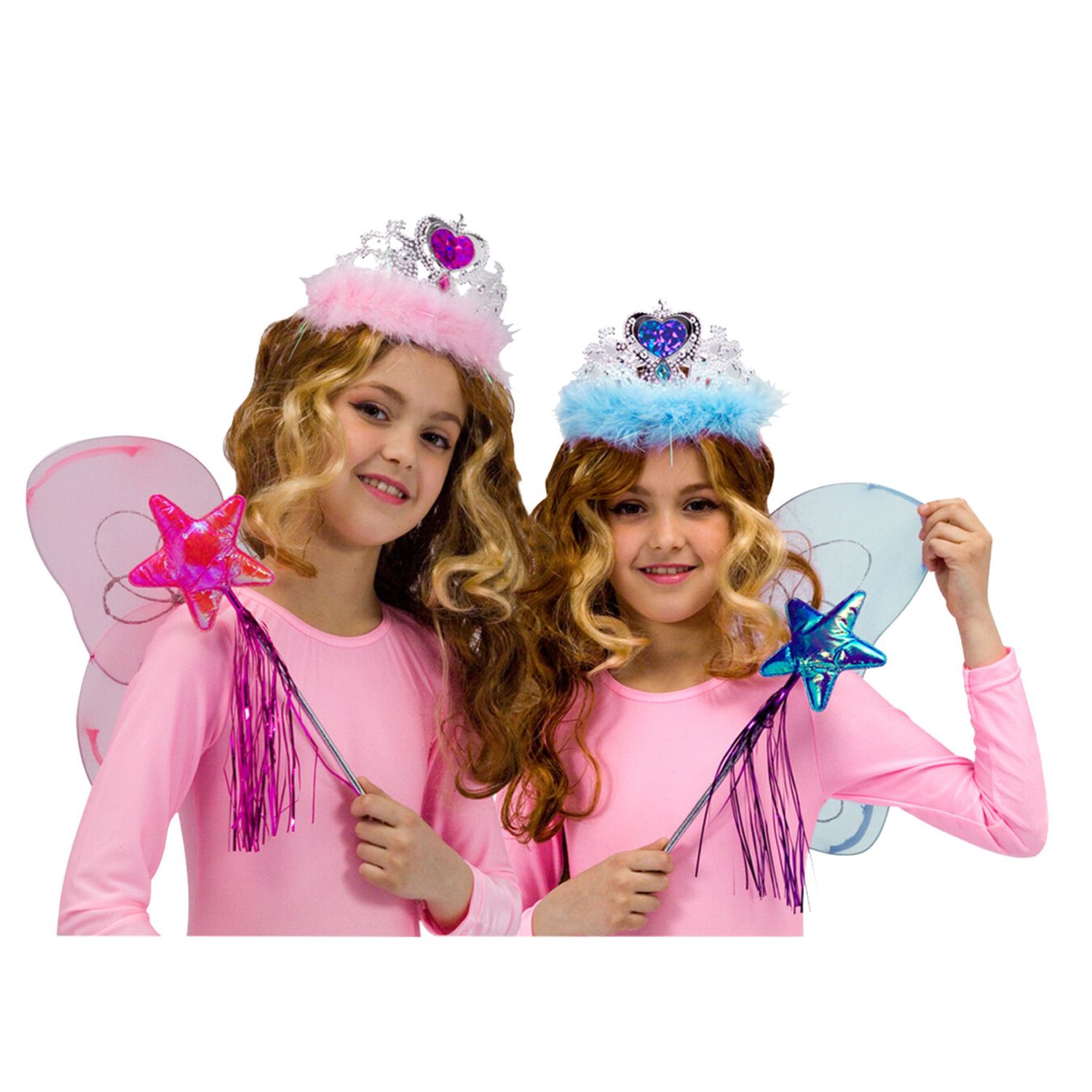 Kit fatina  con ali,corona e bacchetta colori assortiti - CIAO