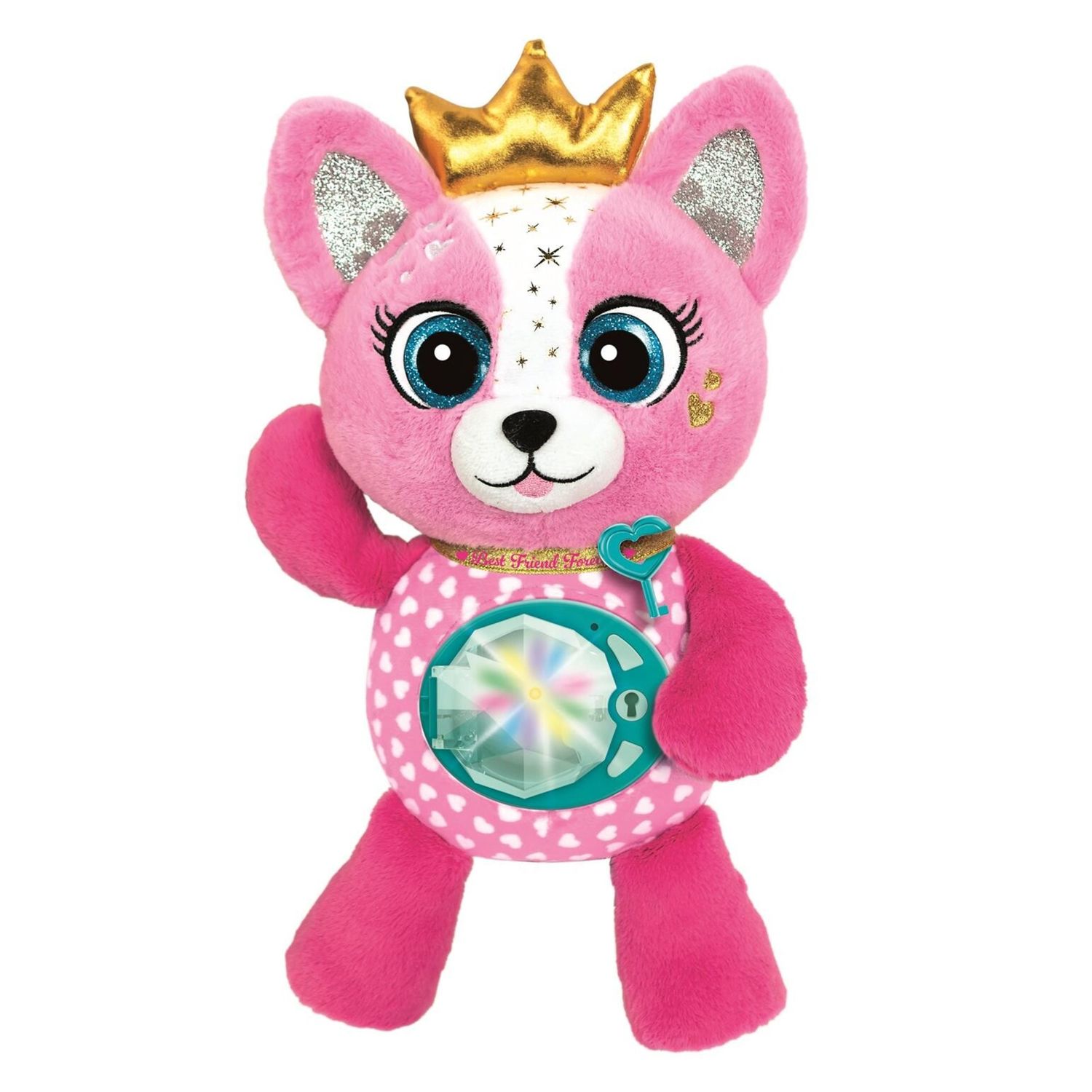 Clementoni bff - emy la mia amica dei segreti, dolce peluche interattivo per custodire segreti - CLEMENTONI