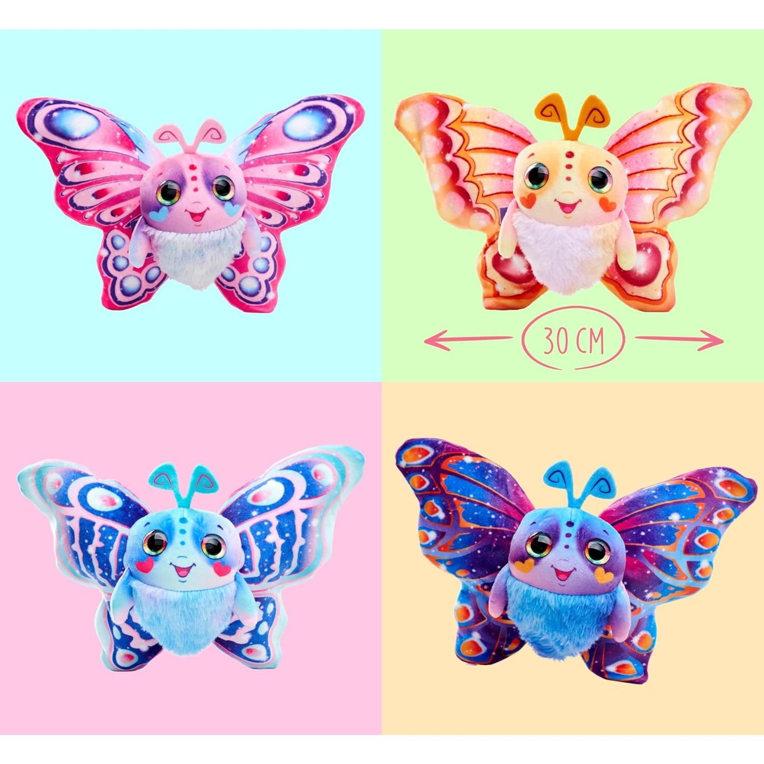 Simba fluffyfly – peluche magico 12 cm con ali 30 cm, assortita in 4 modelli - FLUFFY FLY