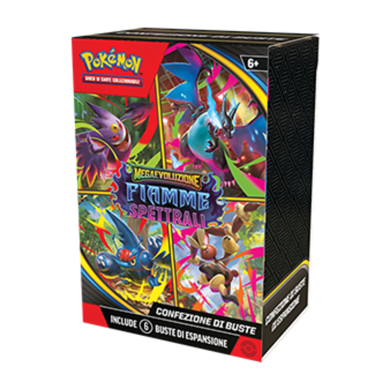Bundle 6 buste megaevoluzione fiamme spettrali - pokemon - POKEMON