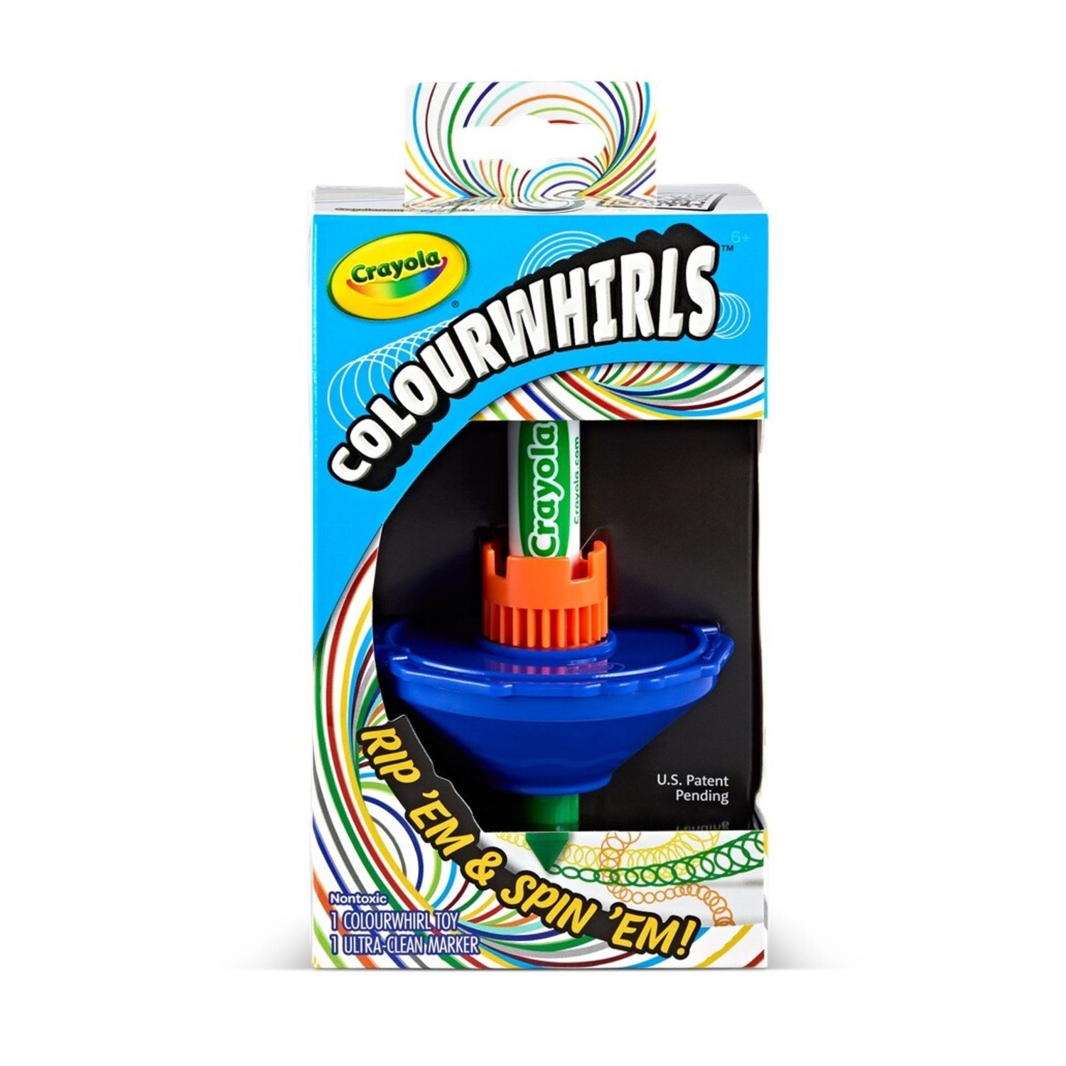 Crayola colourwhirls - la trottola dei colori, 6 soggetti assortiti - CRAYOLA