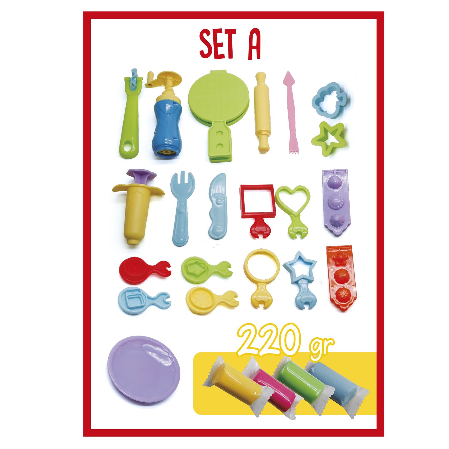 First modelling set - set di modellazione creativa con accessori assortiti per bambini dai 3 anni - crea mania - CREA MANIA