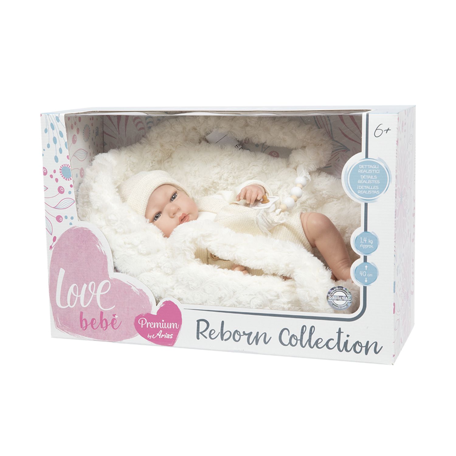 Bambola reborn ivory 40 cm - love bebé - LOVE BEBÈ