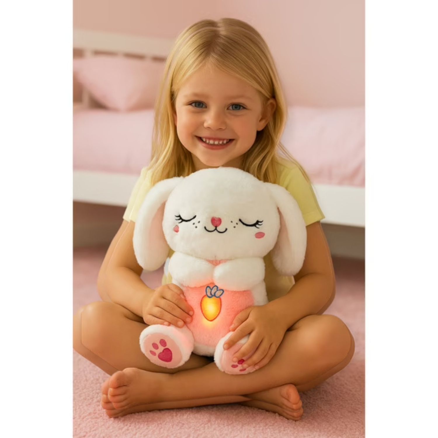 Peluche per la nanna coniglio dormiente musicale – dreamiez - AMI PLUSH