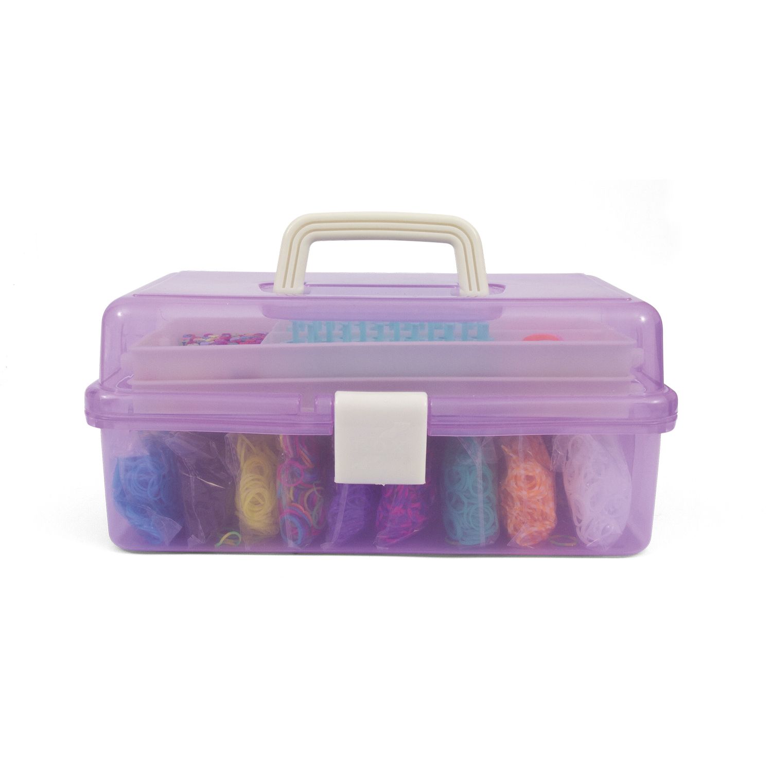 Maxi loom kit braccialetti con 8000 elastici – cofanetto accessoriato portatile - CREA MANIA