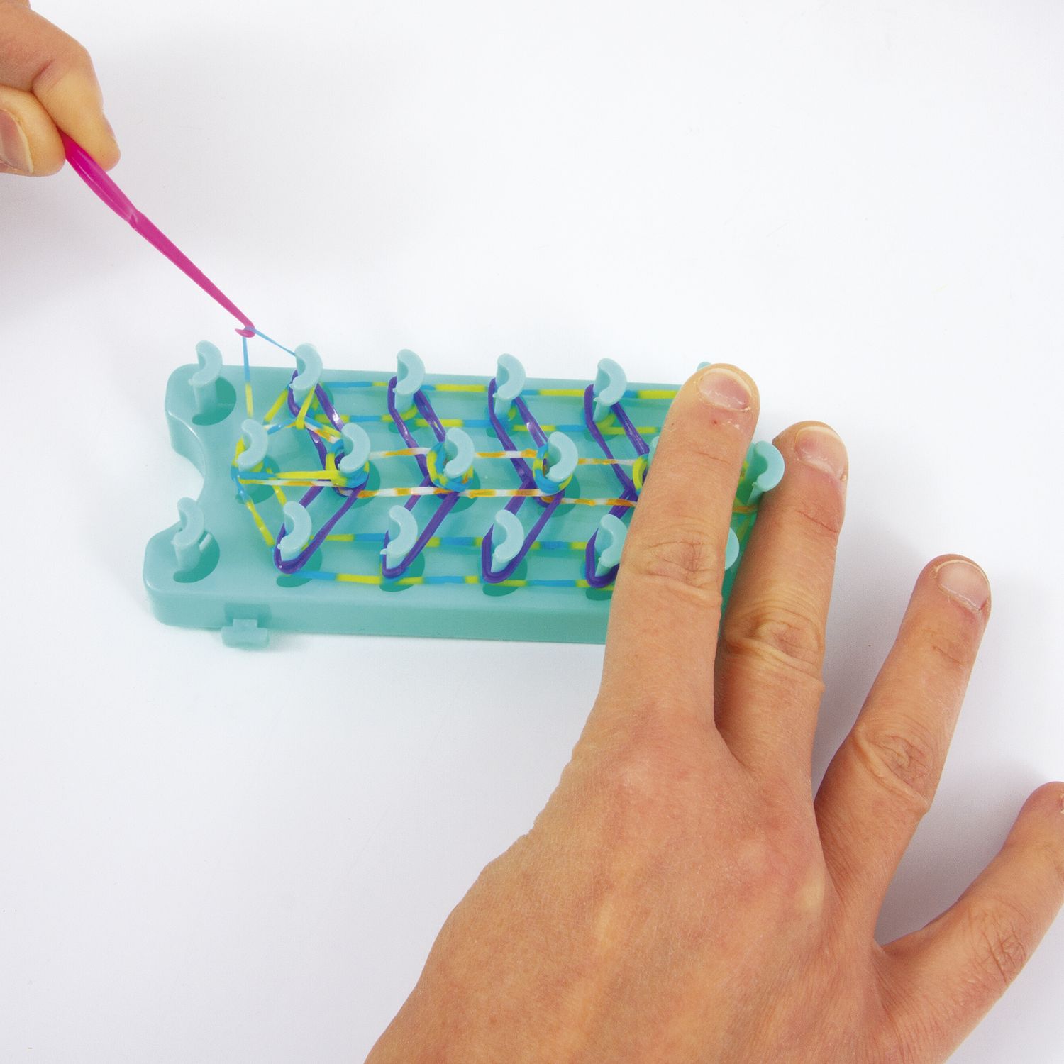 Maxi loom kit braccialetti con 8000 elastici – cofanetto accessoriato portatile - CREA MANIA