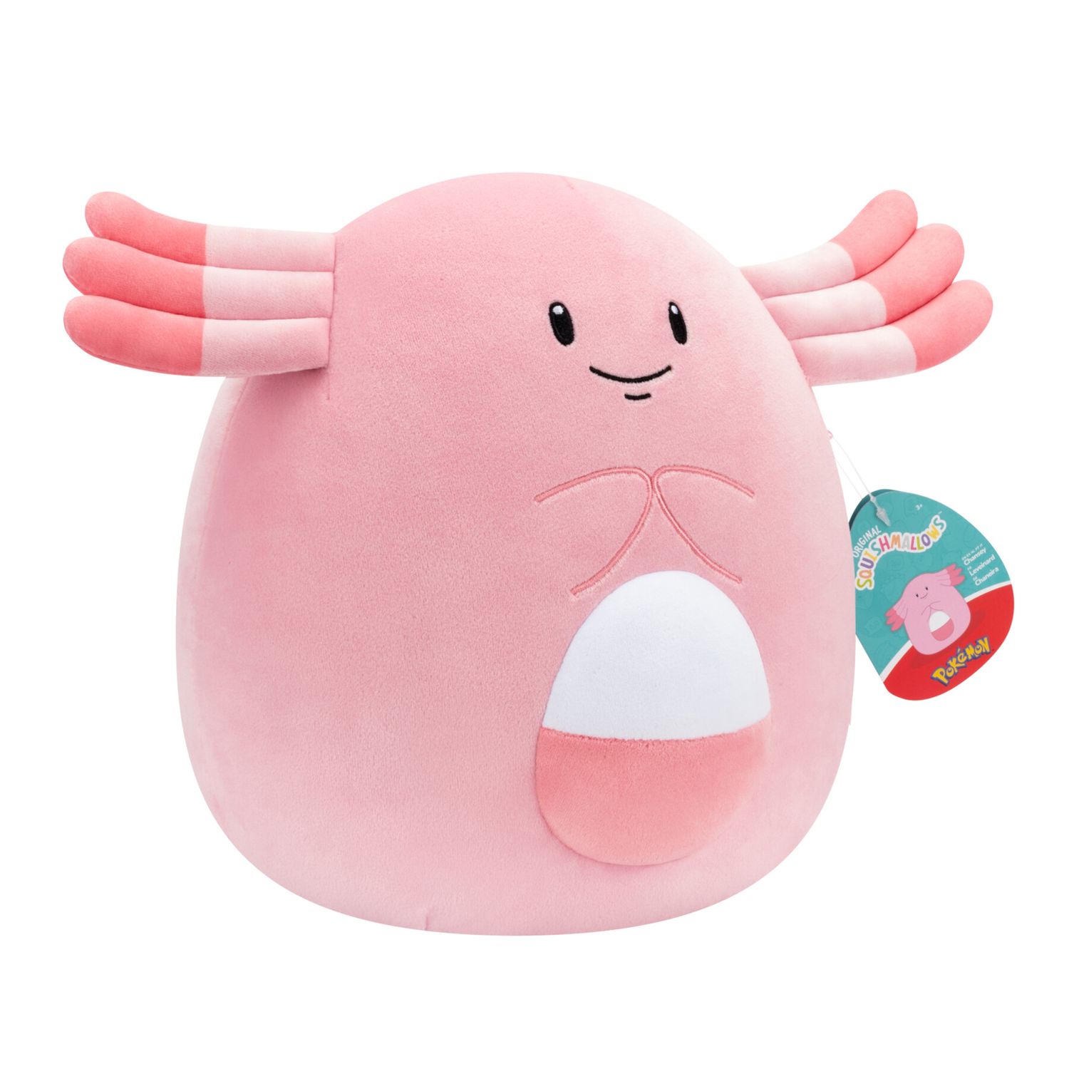 Peluche chansey 30 cm – pokémon squishmallows - POKEMON
