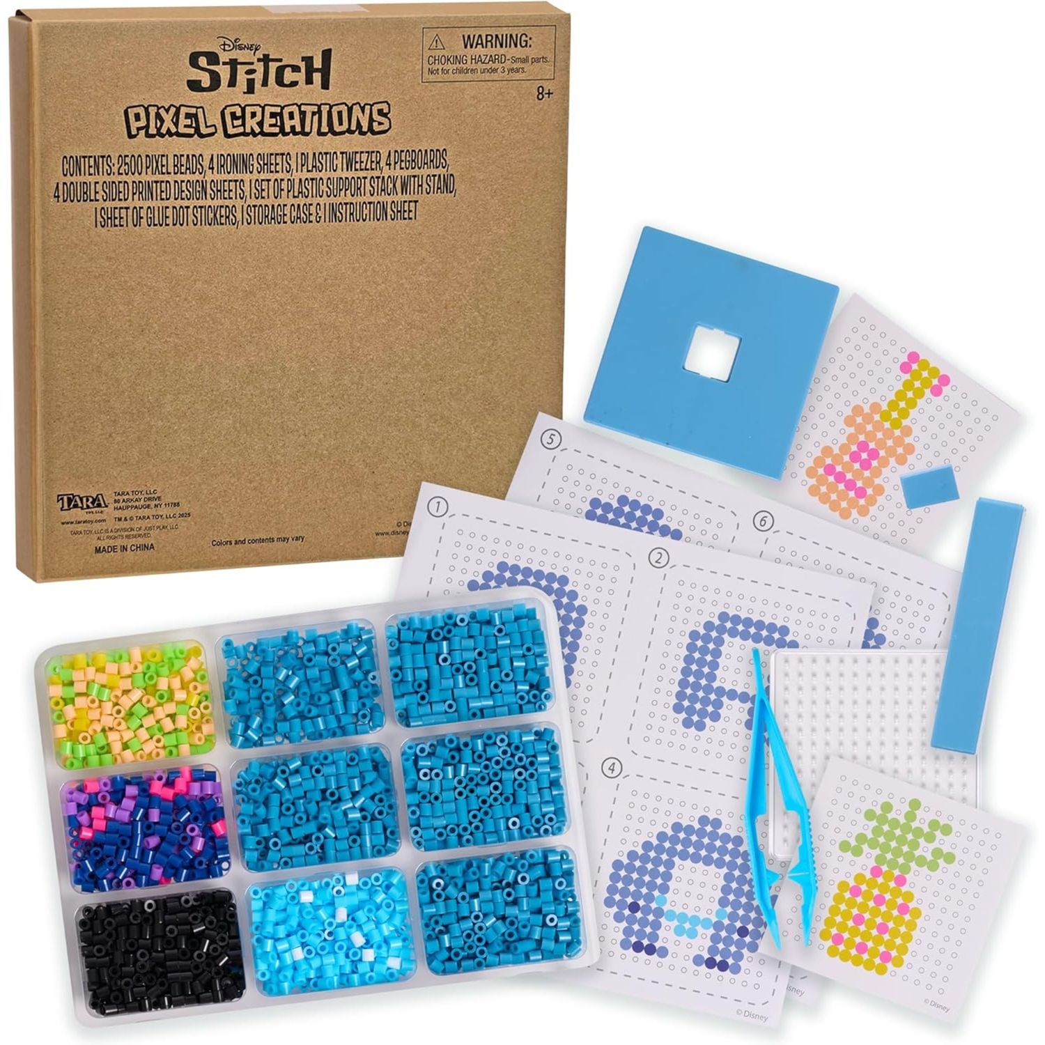 Set creativo pixel beads stitch 2500 perline – disney - Disney Stitch