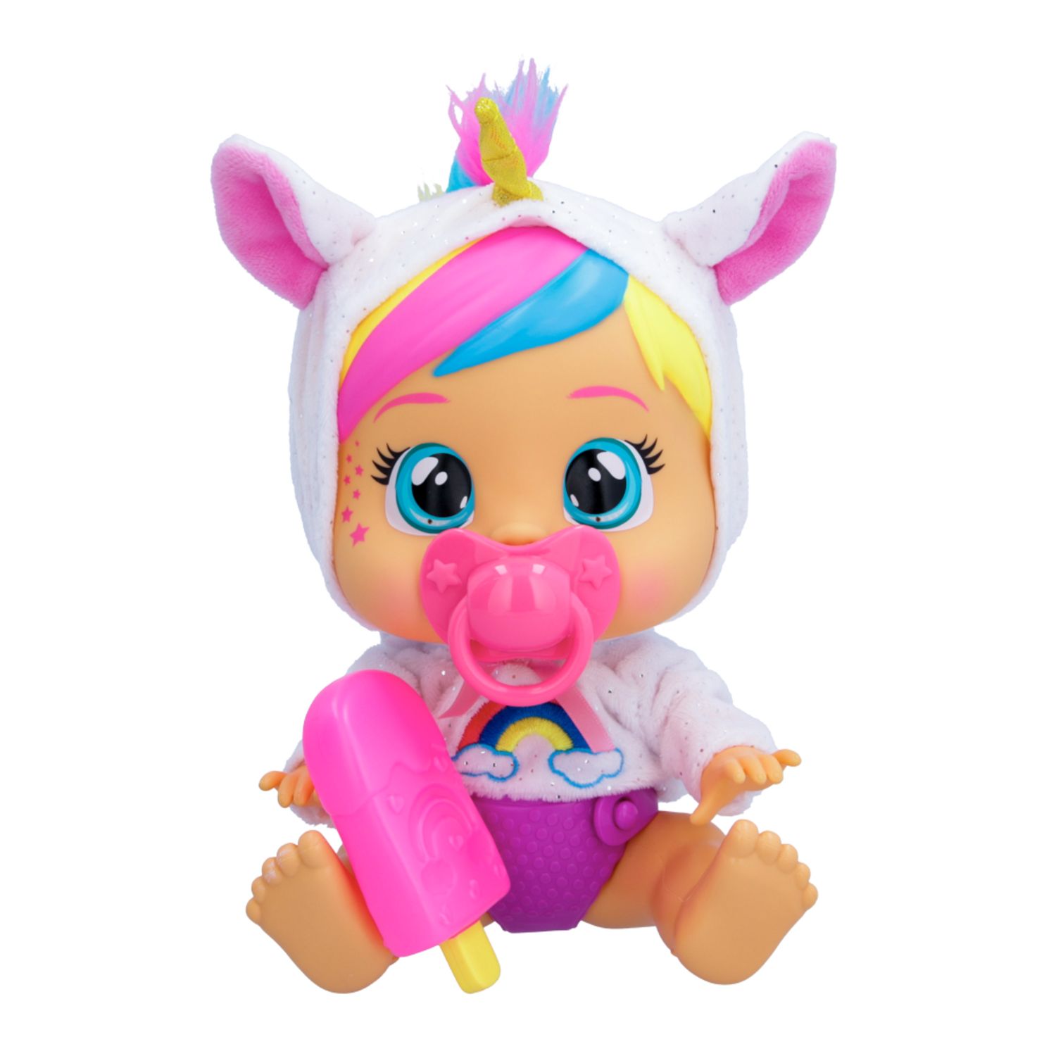 Cry babies loving care dreamy, jenna e hannah, bambola singola assortita con 3 accessori ciascuna, piangono lacrime vere - CRY BABIES