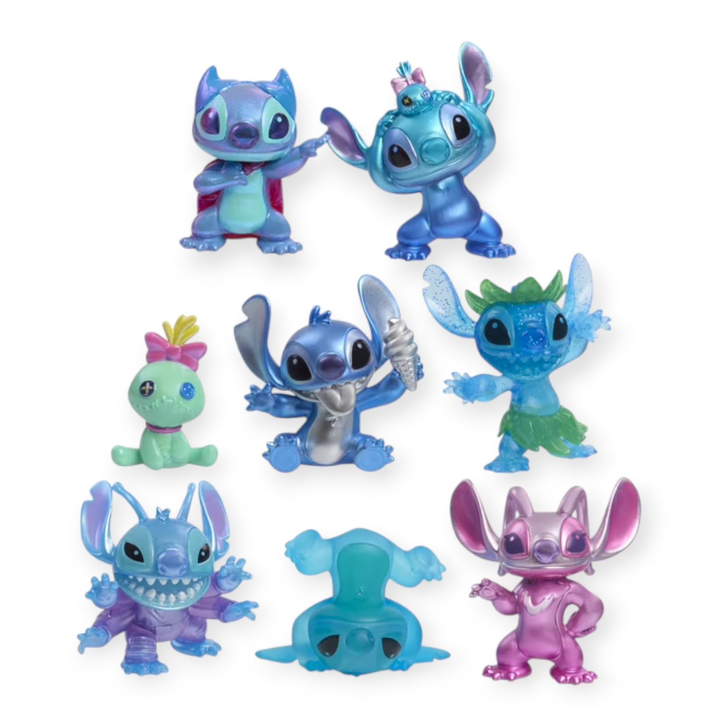 Cofanetto deluxe 8 figurine stitch angel e scrump – disney - Disney Stitch