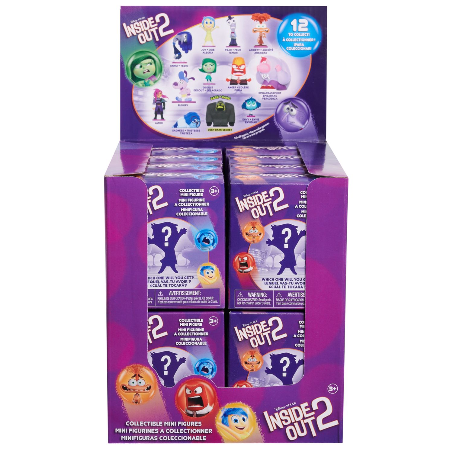 Mini personaggi da collezione assortiti - disney e pixar inside out 2 - personaggio singolo - INSIDE OUT