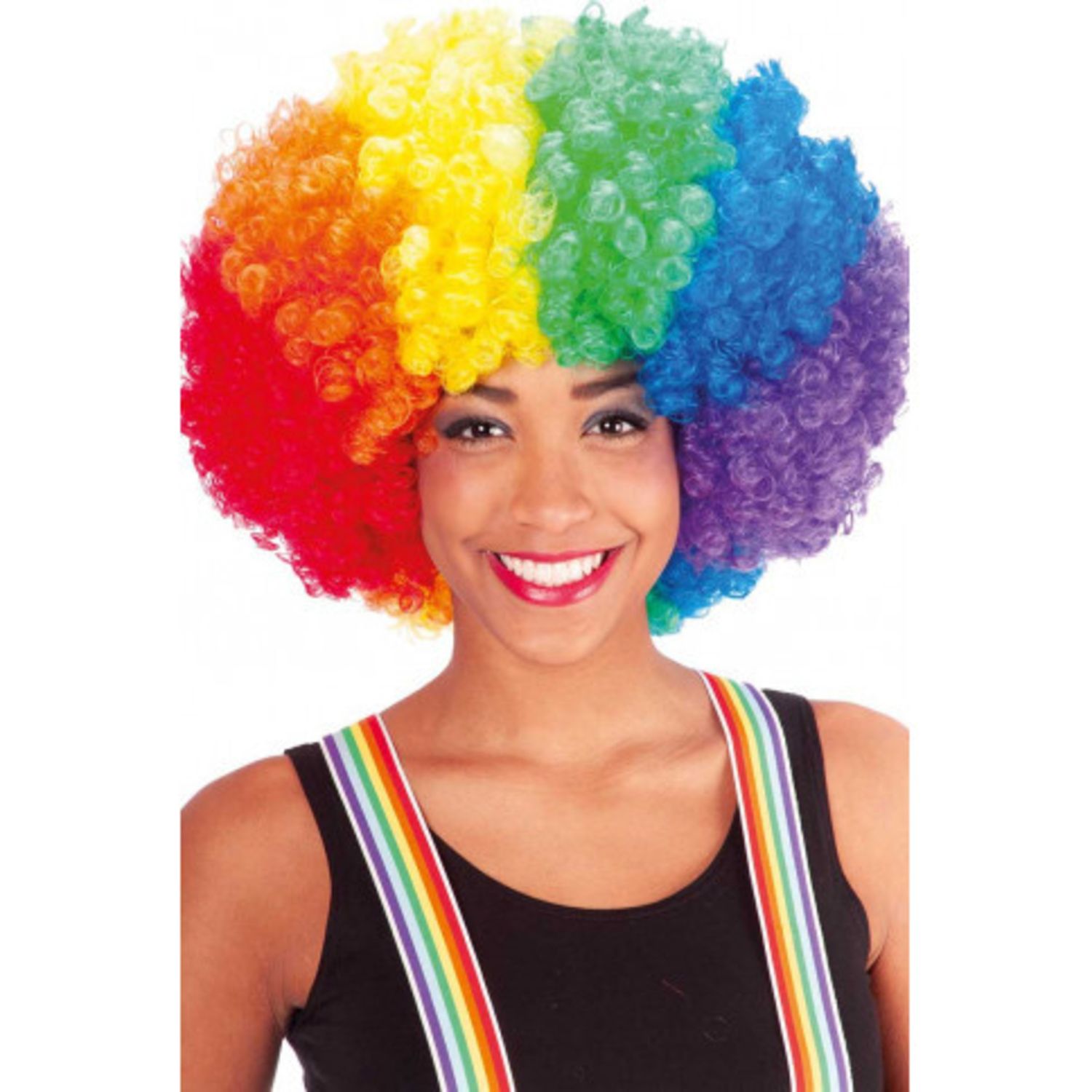 Parrucca rainbow carnevale in valigetta - CARNIVAL TOYS